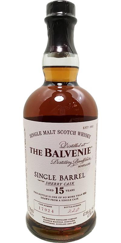 Balvenie 15yo Single Barrel Sherry Cask #17924 47.8% 700ml