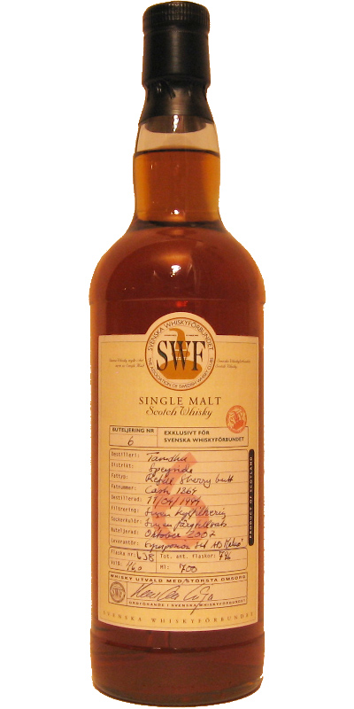 Tamdhu 1994 SvWf SWF #06 Refill Sherry Butt #1364 46% 700ml