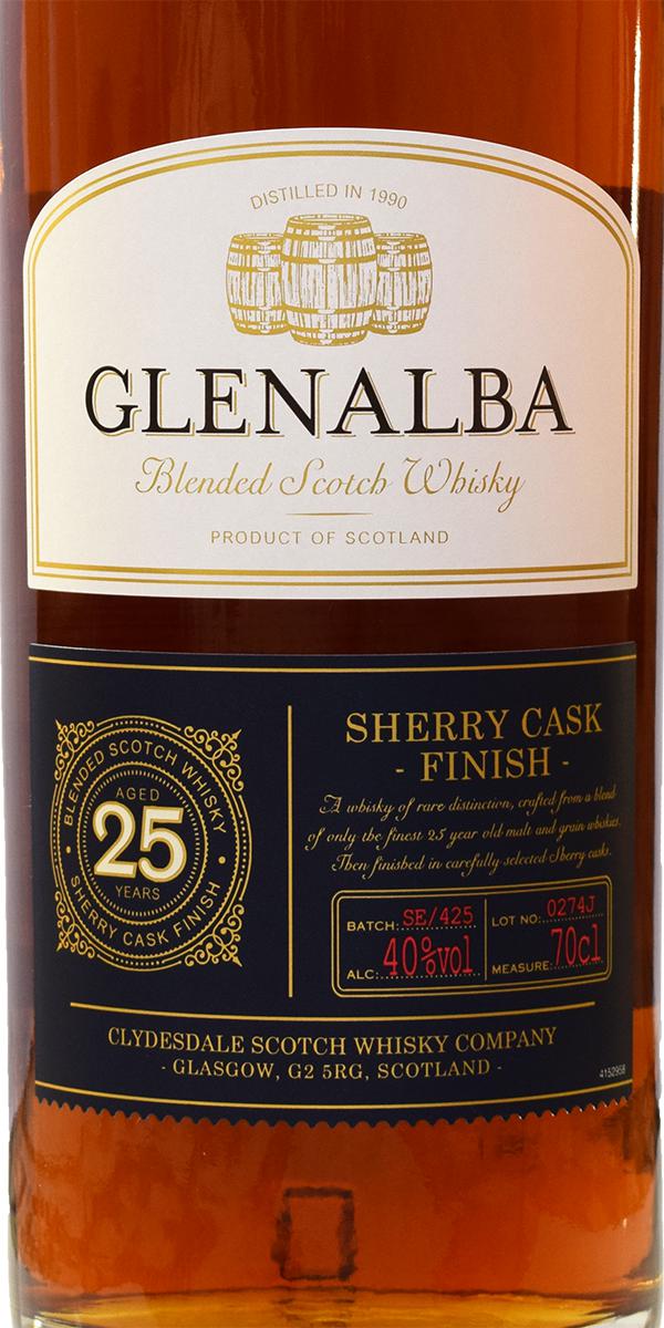 Whiskybase - reviews 25-year-old Glenalba Cd - and Ratings