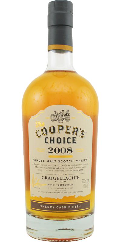 Craigellachie 2008 VM The Cooper's Choice #9548 46% 700ml
