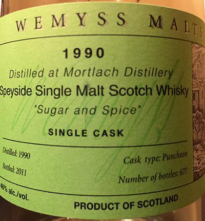 Mortlach 1990 Wy Puncheon Vintages at the LBCO 46% 700ml