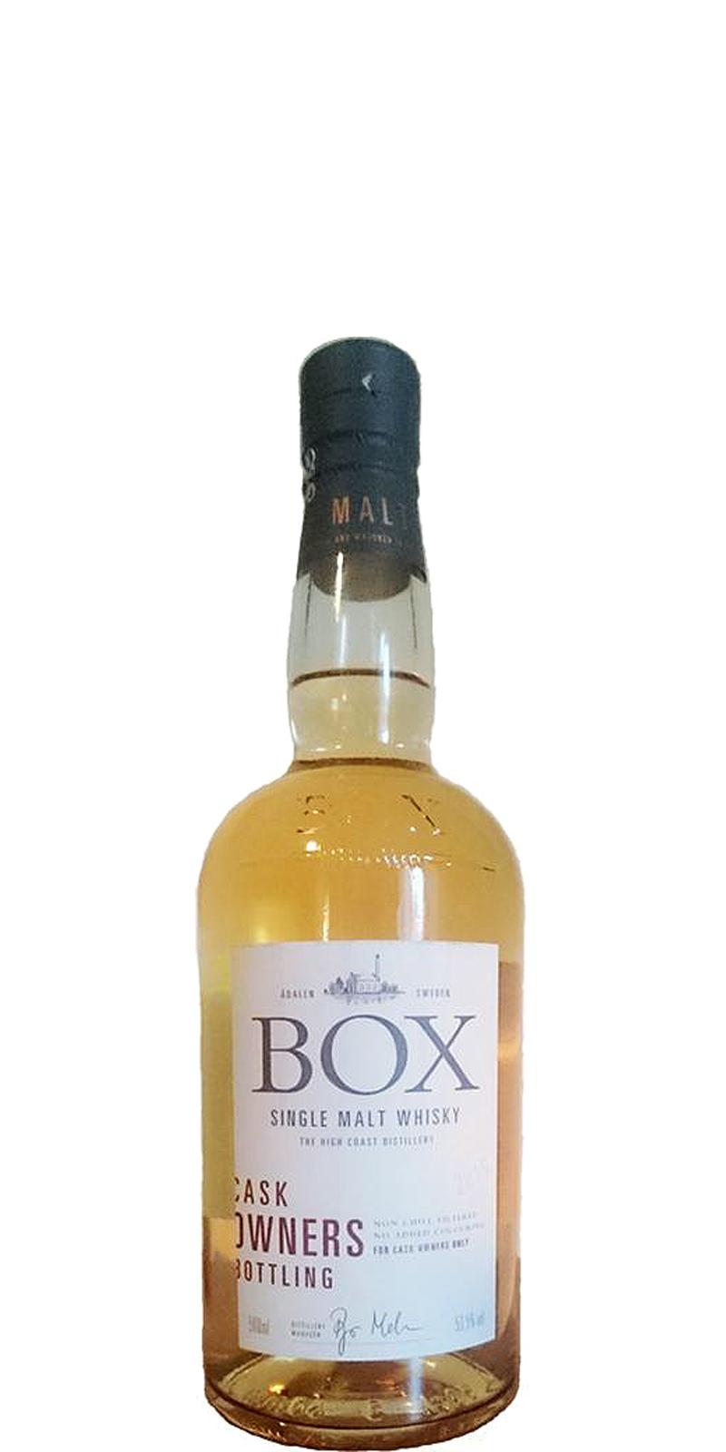 Box Cask Owners Bottling 2015 53.5% 500ml