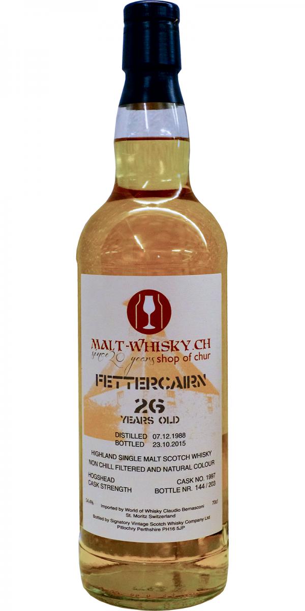 Fettercairn 1988 SV #1997 Malt-Whisky.ch 54.4% 700ml