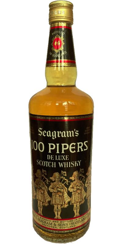 100 Pipers De Luxe Scotch Whisky SgrS Oak Casks 43% 750ml