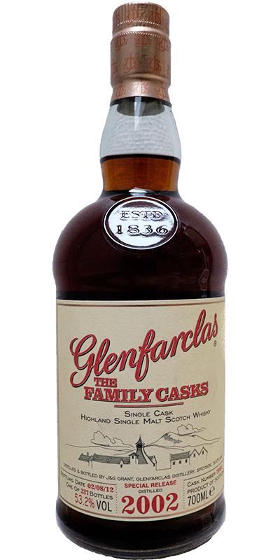 Glenfarclas 2002 The Family Casks Special Release Sherry Hogshead #2664 53.2% 700ml