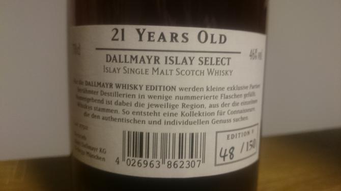 Dallmayr Islay Select 21-year-old Dyr