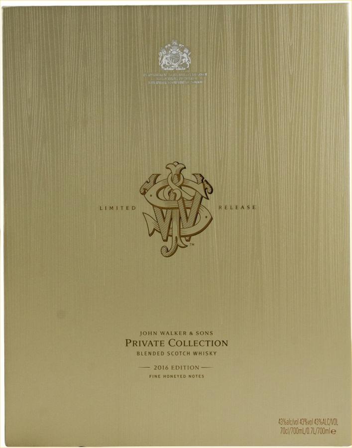 John Walker Sons Private Collection Ratings And Reviews Whiskybase
