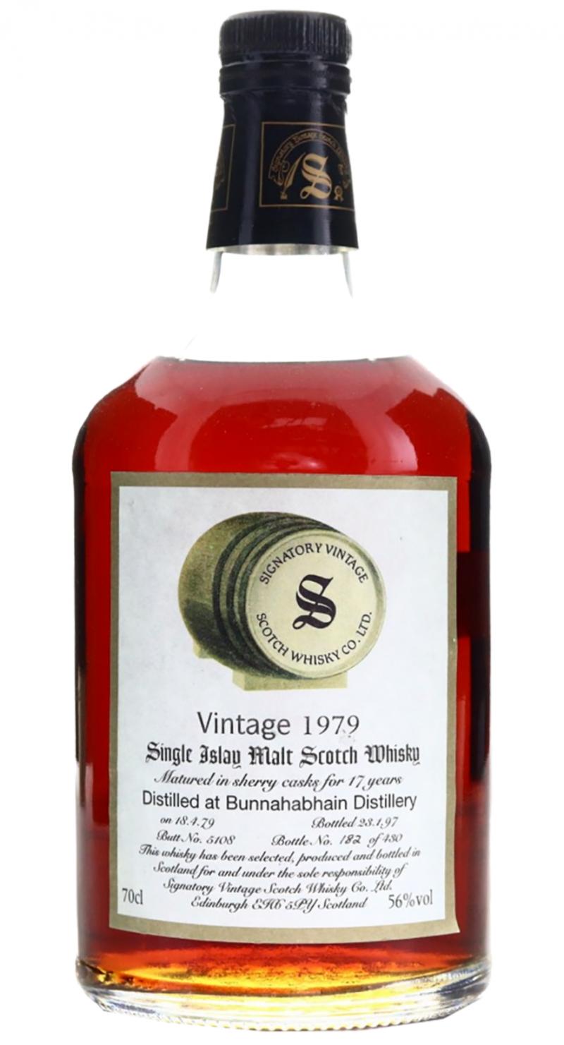Bunnahabhain 1979 SV Vintage Collection Dumpy Sherry Cask #5108 56% 700ml