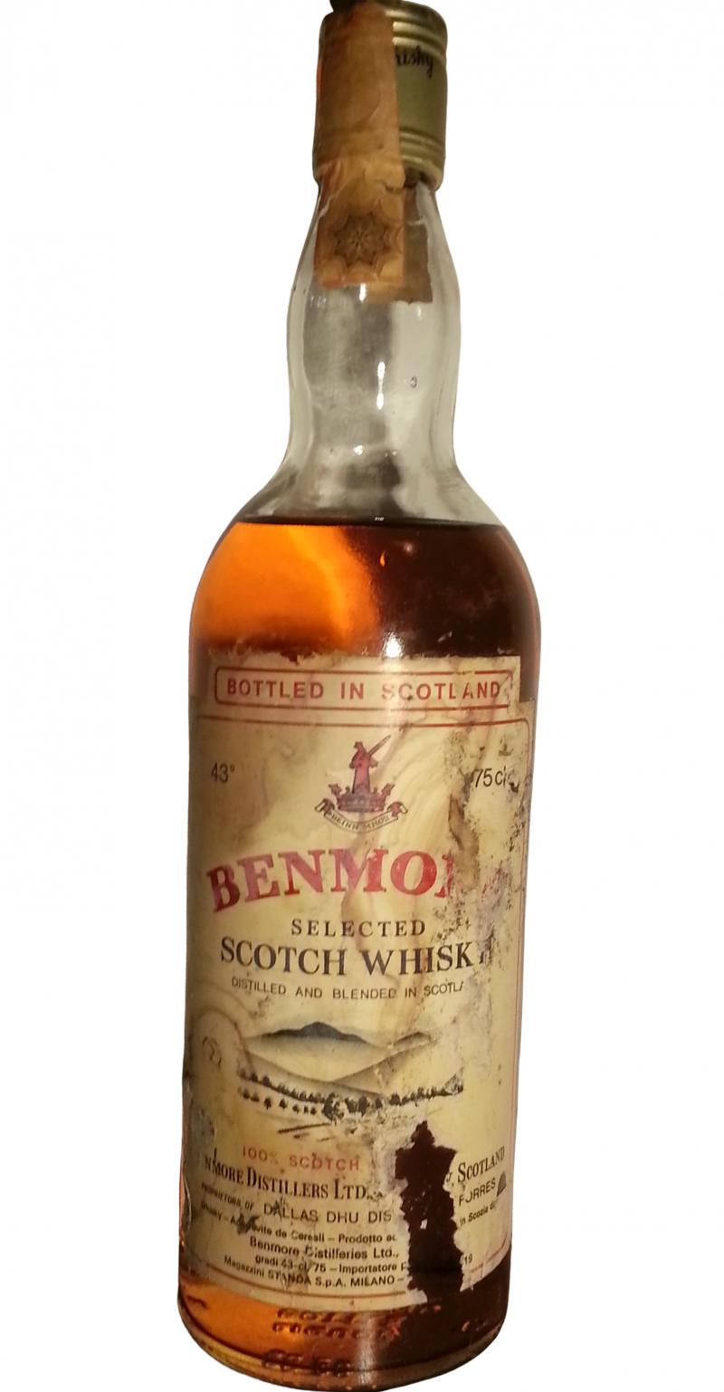 Benmore Selected Scotch Whisky Magazzini Standa S.p.A. Milano 43% 750ml