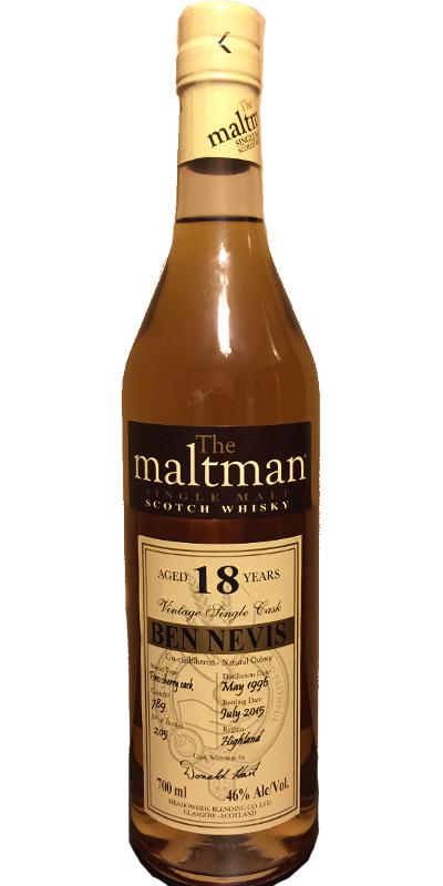 Ben Nevis 1996 MBl The Maltman Fino Sherry Cask #789 46% 700ml