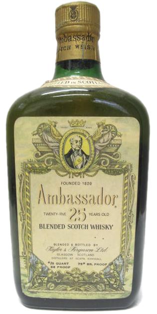 Ambassador 25yo T&FL Blended Scotch Whisky 43% 750ml