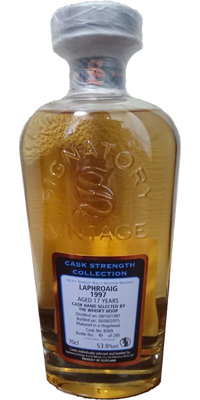 Laphroaig 1997 SV Cask Strength Collection #8369 The Whisky Hoop 53% 700ml