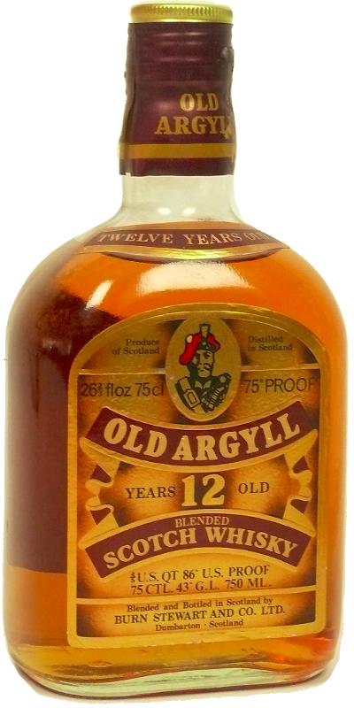 Old Argyll 12yo Blended Scotch Whisky 43% 750ml