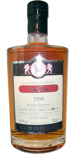 Caol Ila 1998 MoS Bourbon Hogshead #12374 60.9% 700ml