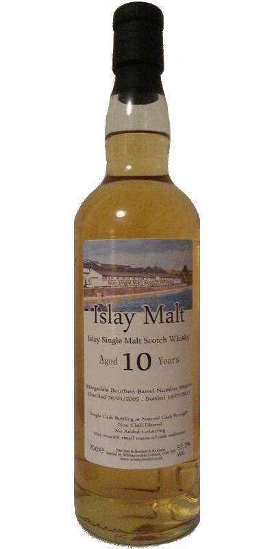 Islay Malt 2005 WhB Single Cask Bottling Margadale Bourbon Barrel #900076 57.3% 700ml