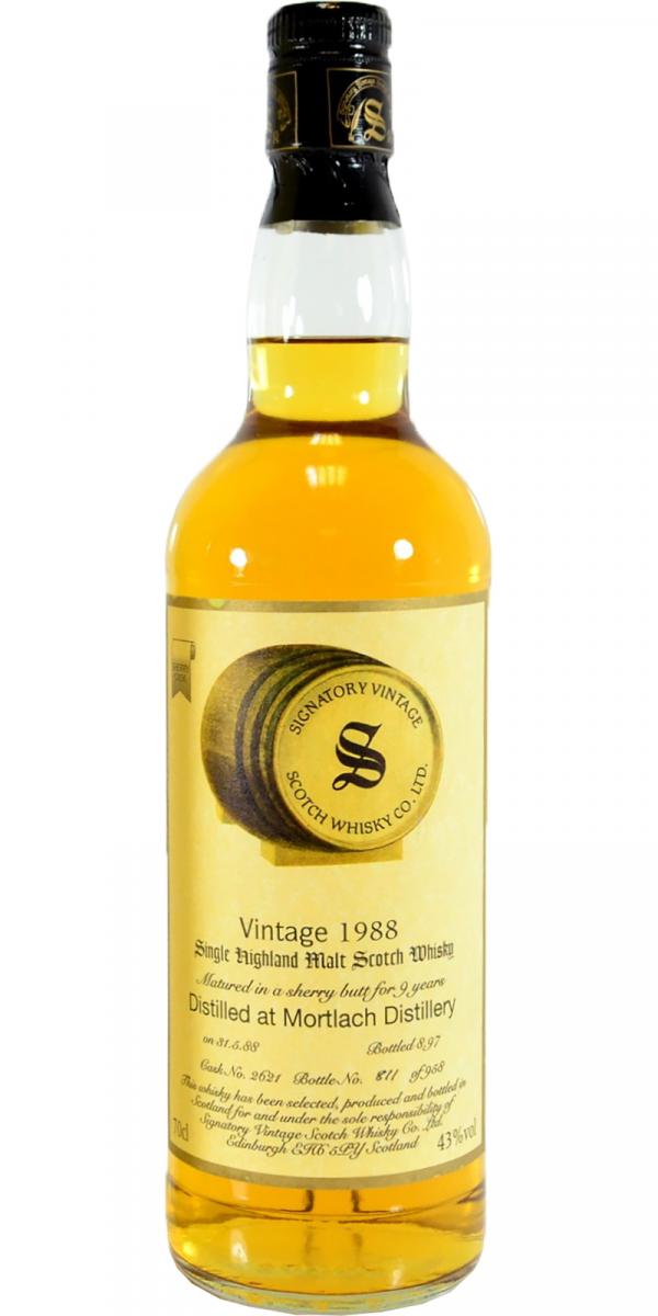 Mortlach 1988 SV Vintage Collection Sherry Butt 2621 43% 700ml
