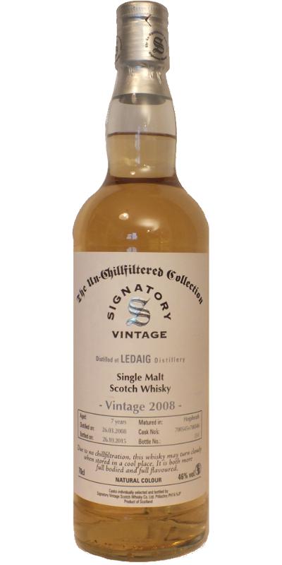 Ledaig 2008 SV The Un-Chillfiltered Collection 700545 + 700546 46% 700ml