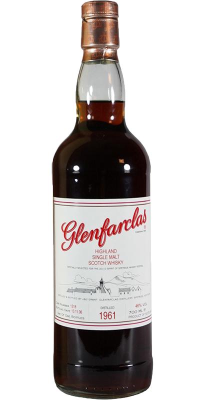 Glenfarclas 1961 Distillery Exclusive 1st Fill Oloroso Sherry Butt #1318 2010 Spirit of Speyside Whisky Festival 46% 700ml