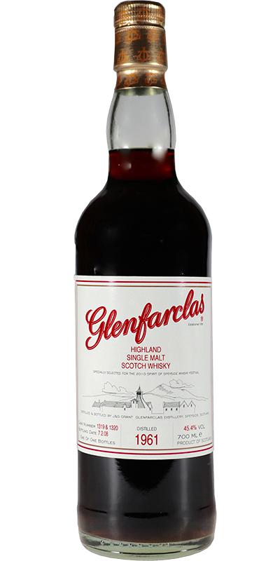 Glenfarclas 1961 Distillery Exclusive First Fill Sherry 1319 ,1320 2010 Spirit Of Speyside Whisky Festival 45.4% 700ml