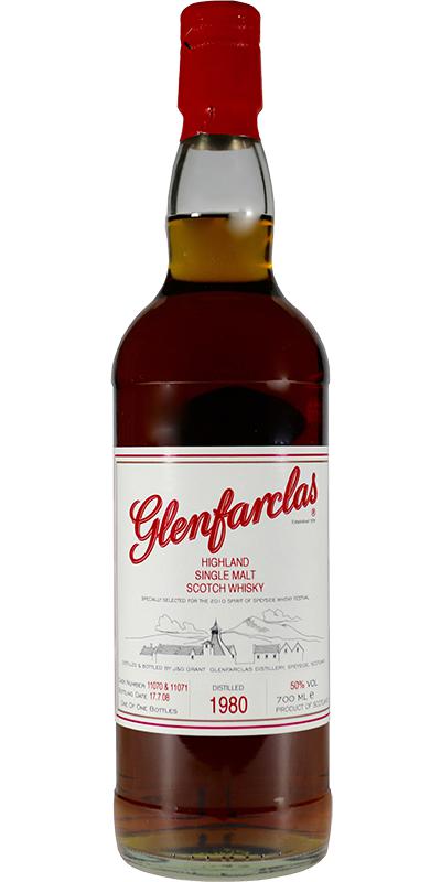 Glenfarclas 1980 Distillery Exclusive Port Pipe 11070, 11071 2010 Spirit Of Speyside Whisky Festival 50% 700ml