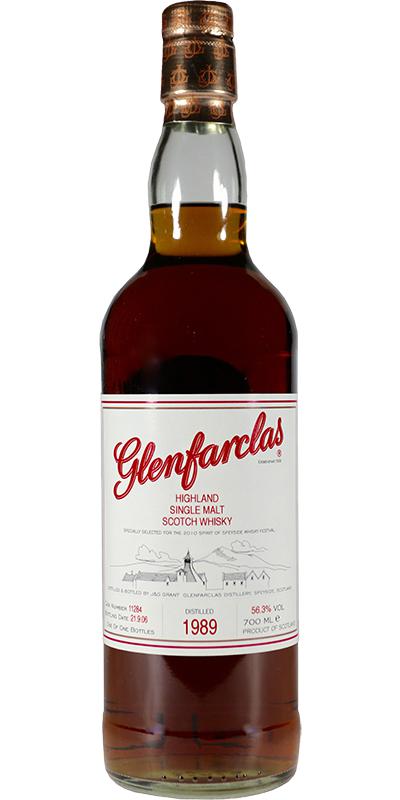 Glenfarclas 1989 Distillery Exclusive Sherry Cask #11284 2010 Spirit Of Speyside Whisky Festival 56.3% 700ml