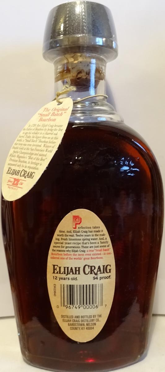 Elijah Craig 12 Year Old Ratings And Reviews Whiskybase 