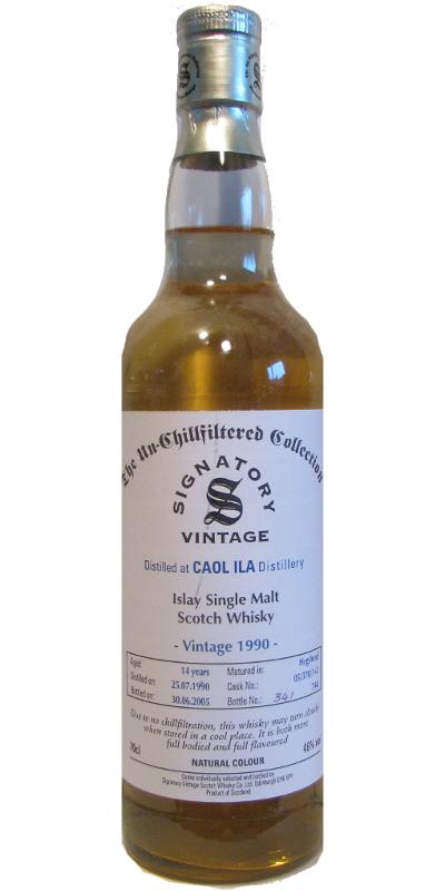 Caol Ila 1990 SV The Un-Chillfiltered Collection 05/370/1+2 46% 700ml
