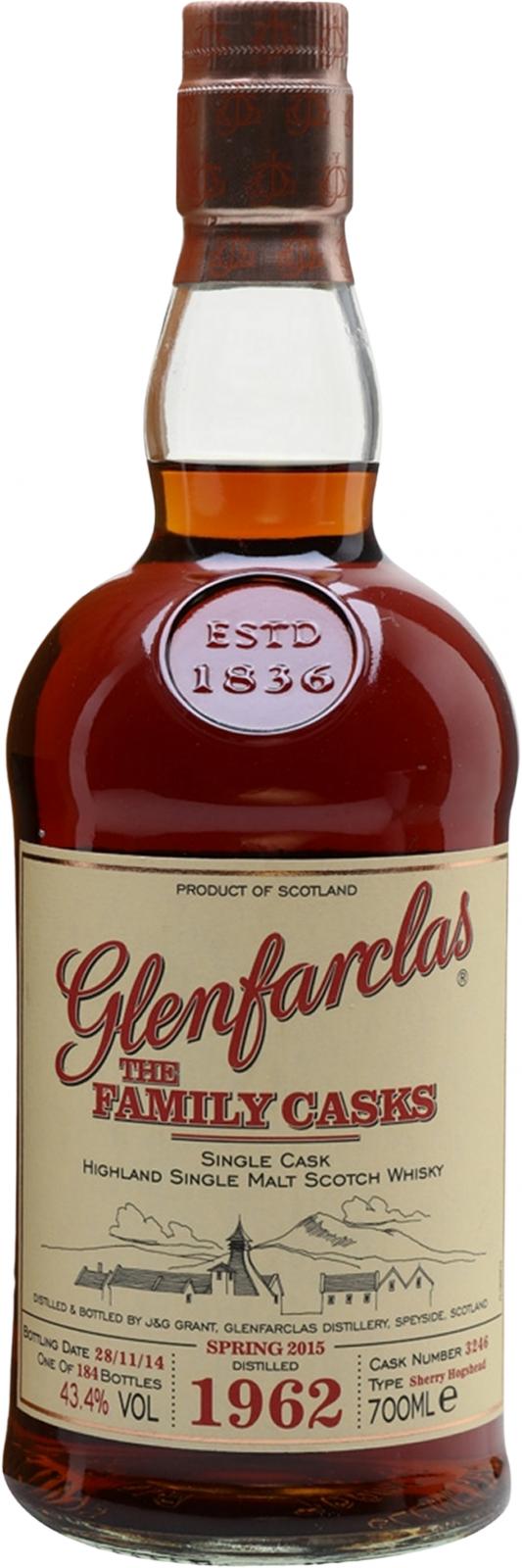 Glenfarclas 1962 The Family Casks Release Sp15 #3246 43.4% 700ml