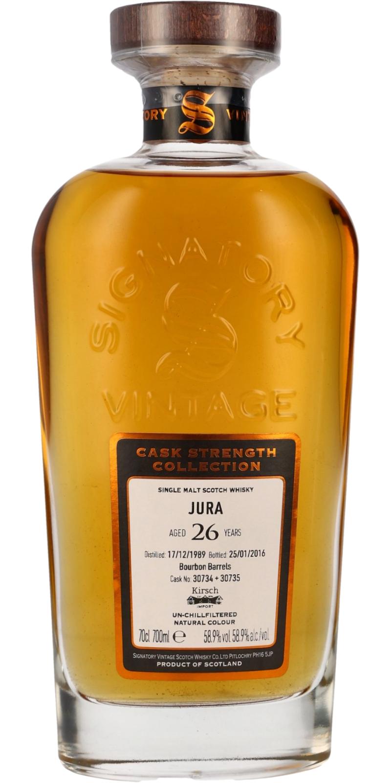 Isle of Jura 1989 SV - Ratings and reviews - Whiskybase