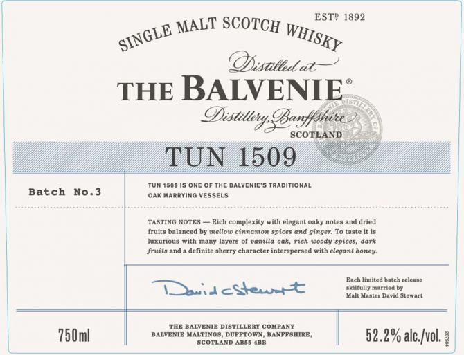 Balvenie Tun 1509 52.2% 750ml