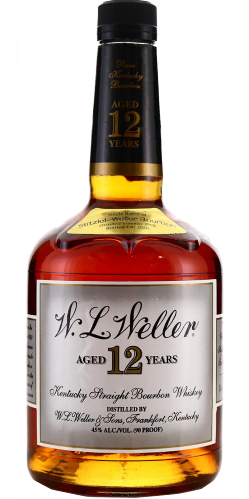 W.L. Weller 12yo New American Oak Barrels 45% 750ml