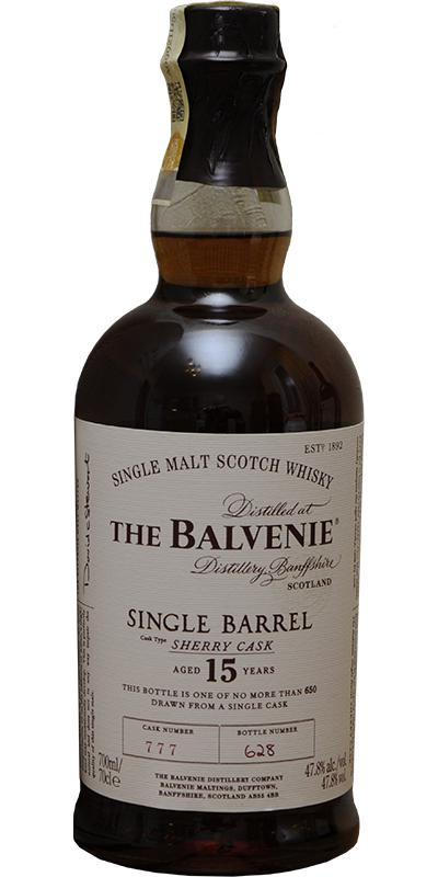 Balvenie 15yo Single Barrel Sherry Cask #777 47.8% 700ml