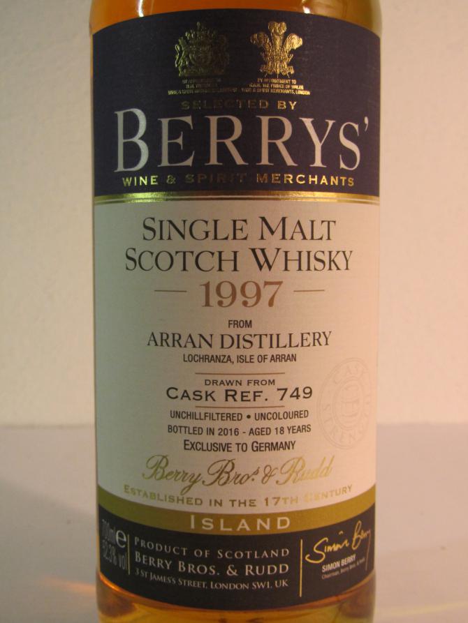 Arran 1997 BR - Ratings and reviews - Whiskybase