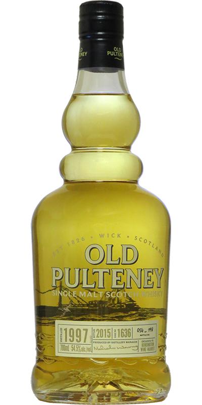 Old Pulteney 1997 Single Cask Bourbon Barrel #1636 Kensington Wine Market 54.5% 700ml