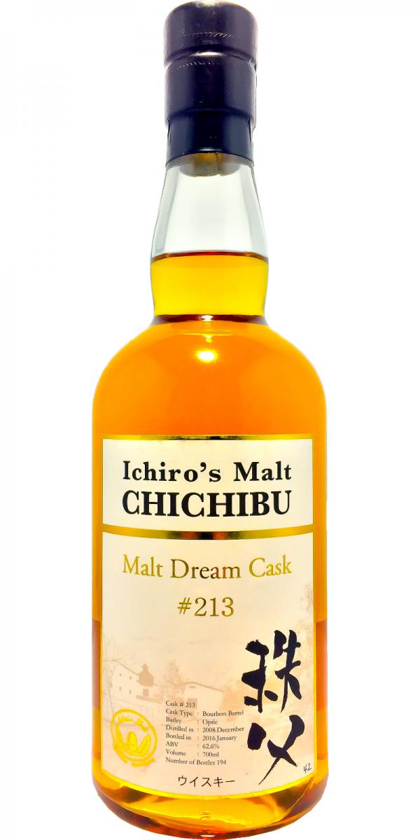Chichibu 2008 Malt Dream Cask Bourbon Barrel #213 62.6% 700ml