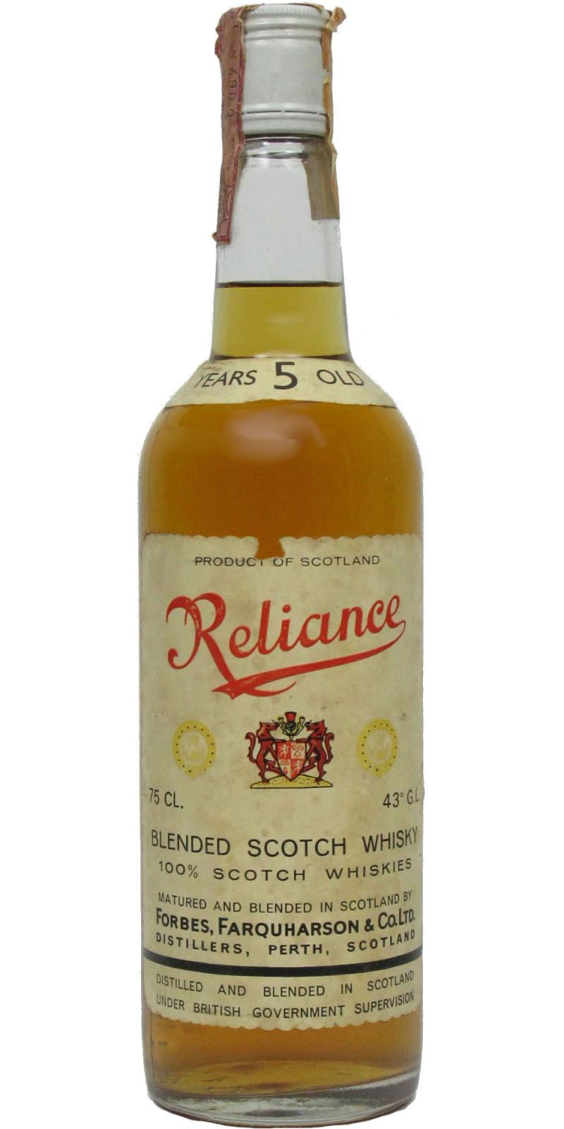 Reliance 5yo Distilleria Zanin Vicenza 43% 750ml