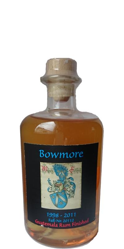 Bowmore 1998 RF Wappen Futterer Guatemala Rum Finish #20112 58.5% 500ml