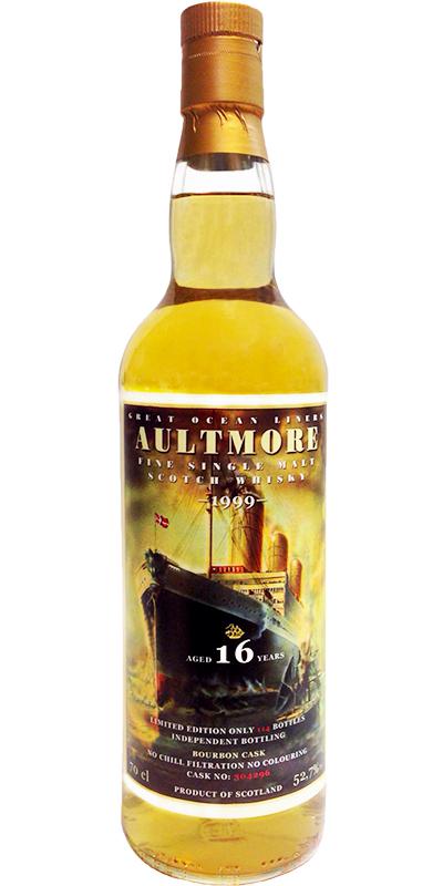 Aultmore 1999 JW Great Ocean Liners Bourbon Cask #304296 Whiskyfair Fredericia Denmark 2016 52.7% 700ml