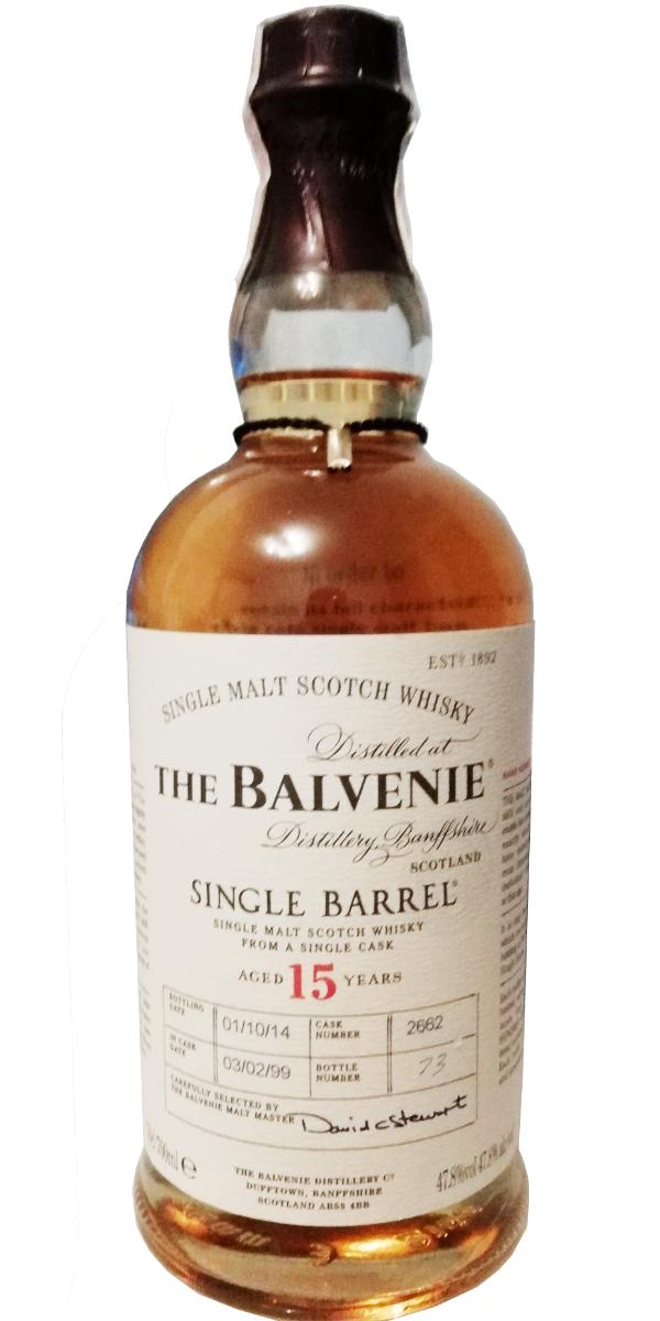 Balvenie 15yo Single Barrel Traditional Oak Cask #2662 47.8% 700ml