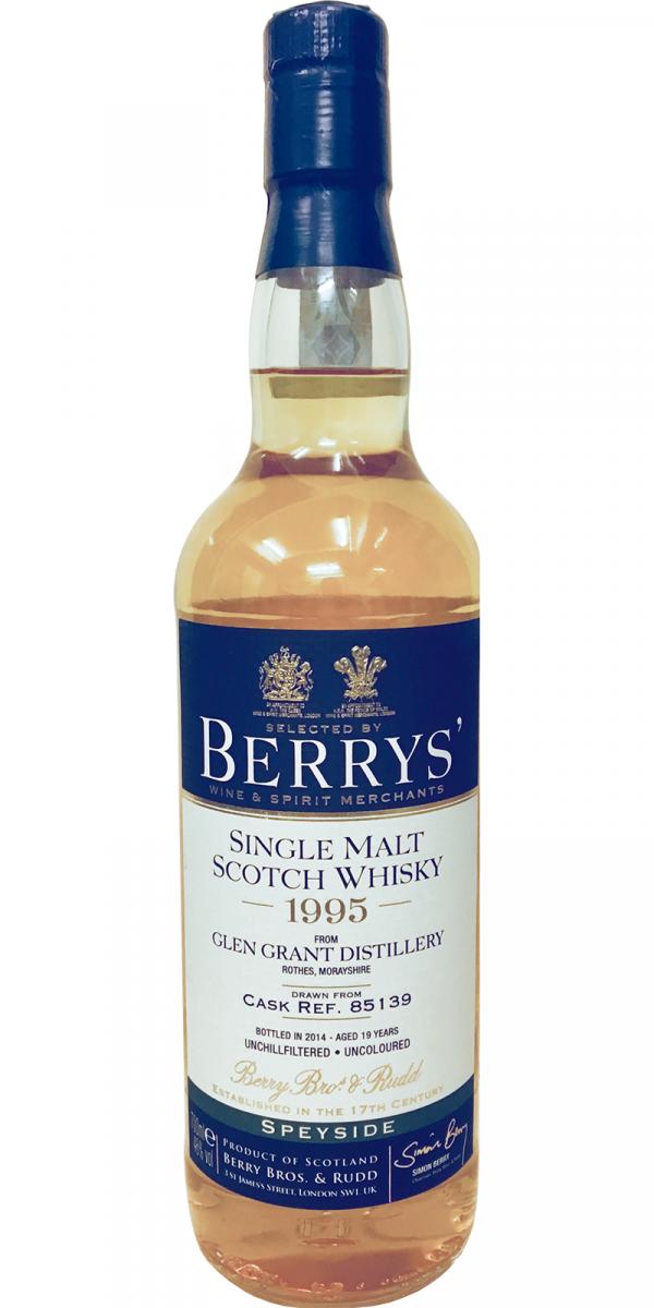 Glen Grant 1995 BR Berrys Ex-Bourbon Barrel #85139 46% 700ml