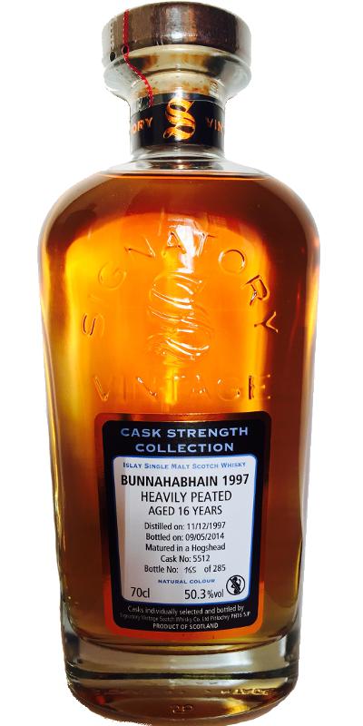 Bunnahabhain 1997 SV Cask Strength Collection Heavily Peated #5512 50.3% 700ml