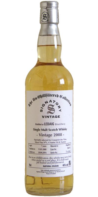 Ledaig 2008 SV The Un-Chillfiltered Collection #700754 46% 700ml