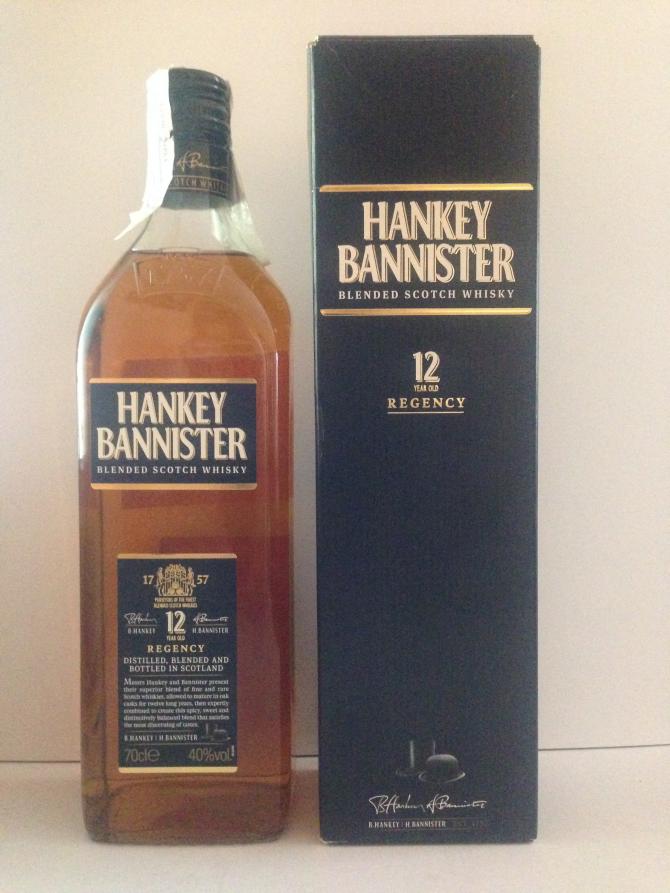 Ханки баннистер. Hankey Bannister Blended Scotch Whisky 0.7. Хэнки Бэннистер 12. Виски Hankey Bannister 12. Hankey Bannister виски 1980- 1985.