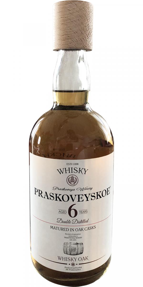 Praskoveyskoe 6yo Double Distilled Oak Barrels 40% 700ml