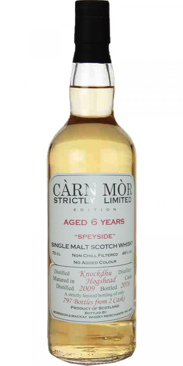 Knockando 2009 MMcK Carn Mor Strictly Limited Edition 46% 700ml