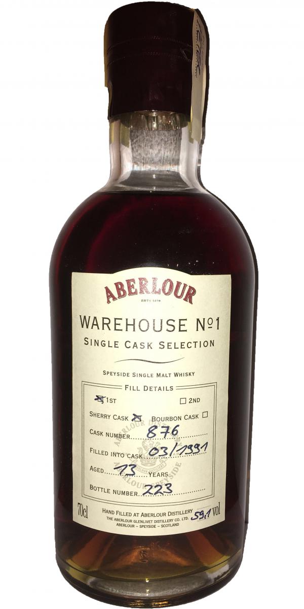 Aberlour 1991 Warehouse #1 Single Cask Selection #876 59.1% 700ml