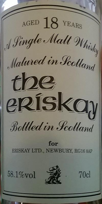 The Eriskay 18yo Eriskay Ltd. Newbury 58.1% 700ml