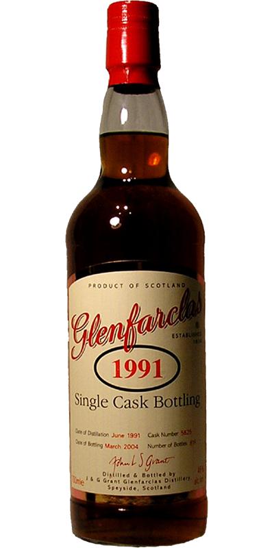 Glenfarclas 1991 Single Cask Bottling Sherry Butt #5625 46% 700ml