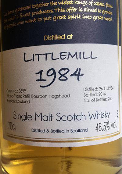 Littlemill 1984 Wx