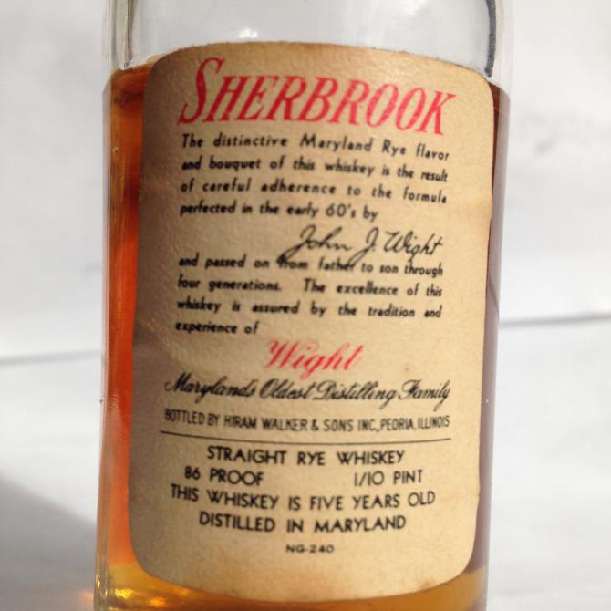 Sherbrook Maryland Straight Rye Whiskey - Ratings and reviews